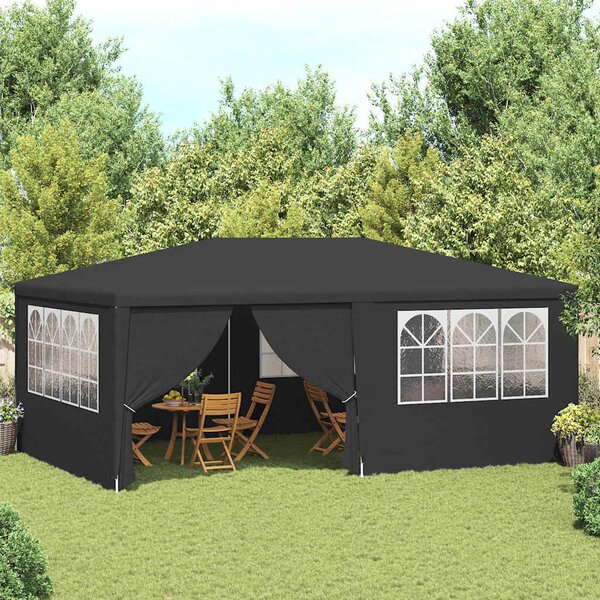 Profesionalni šator za zabave 4 x 6 m antracit 90 g/m² - Antracitno siva / 4 x 6 m