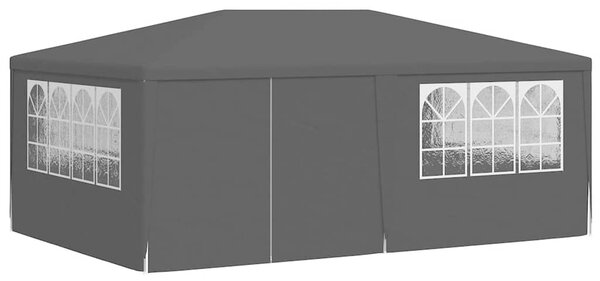 Profesionalni šator za zabave 4 x 6 m antracit 90 g/m² - Antracitno siva / 4 x 6 m