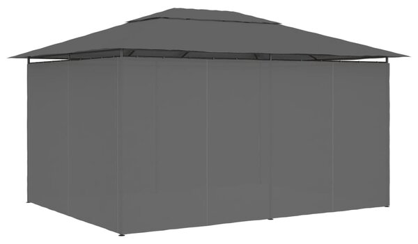 Vrtni šator sa zavjesama 4 x 3 m antracit - Antracitno siva / N/A
