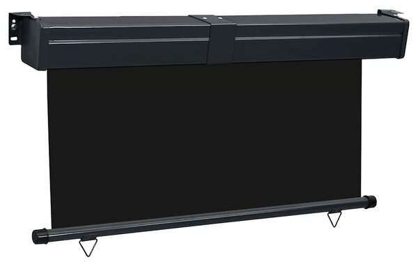 Balkonska bočna tenda 145 x 250 cm crna - Crna / 145 x 250 cm