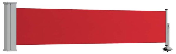 Uvlačiva bočna tenda za terasu 60 x 300 cm crvena - Crvena / 60 x 300 cm