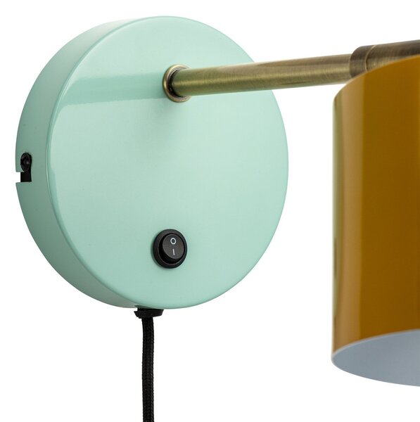 Dyberg Larsen Ocean zidna lampa curry mesing tirkizna, Plava, Dnevni boravak/blagovaonica, Metal