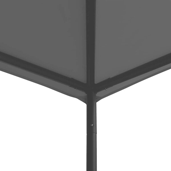 Sjenica od tkanine i čelika 3 x 3 m antracit 180 g/m² - Antracitno siva / 3 x 3 m