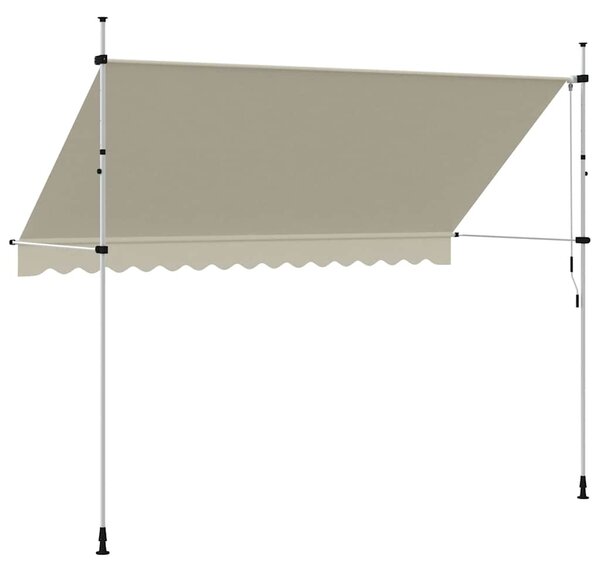 Tenda na ručno uvlačenje 350 cm krem - Krema / N/A