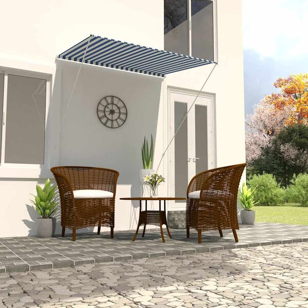 Tenda na uvlačenje 150 x 150 cm plavo-bijela - Plava / 150 x 150 cm