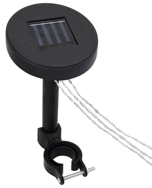 Sjenica sa zastorima i LED svjetlosnim trakama 4x3 m smeđe-siva - Tupe / 4 x 3 m