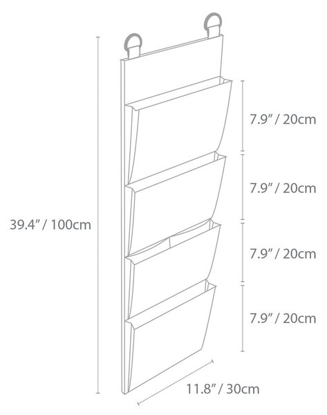 Bež viseći organizator Bigso Box of Sweden Hang
