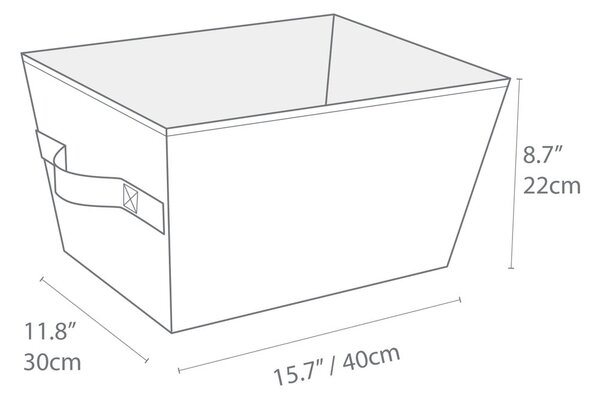 Tekstilna košara za skladištenje 30x40x22 cm Soft Storage – Bigso Box of Sweden