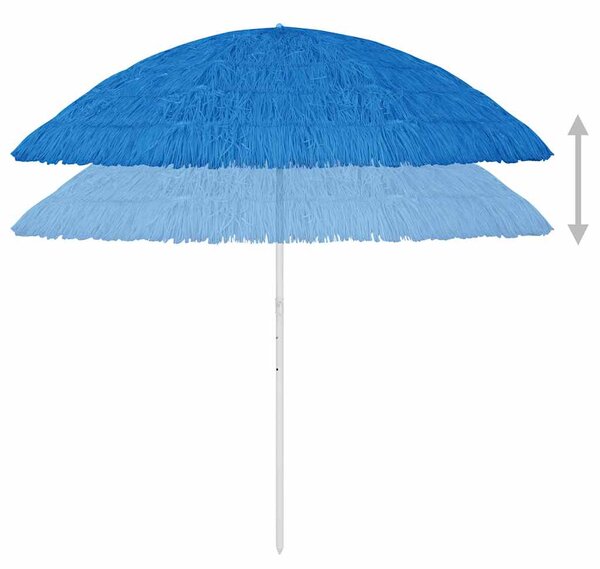 Suncobran za plažu Hawaii plavi 300 cm - Plava / 300 cm