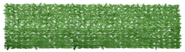 Balkonski zastor sa zelenim lišćem 400 x 100 cm - Zelena / 400 x 100 cm