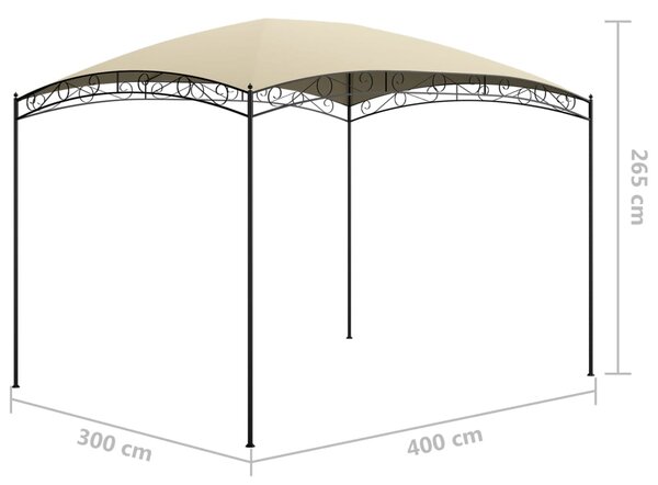 Sjenica 3 x 4 x 2,65 m krem 180 g/m² - Krema / 3 x 4 x 2.65m