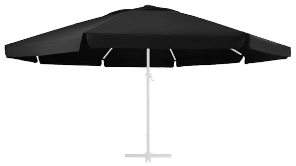 Zamjenska tkanina za vrtni suncobran crna 610 cm - Crna / Φ 610 cm