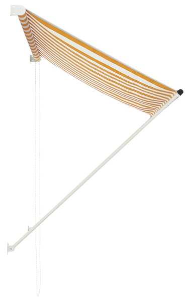 Tenda na uvlačenje 100 x 150 cm žuto-bijela - Žuta / 100 x 150 cm