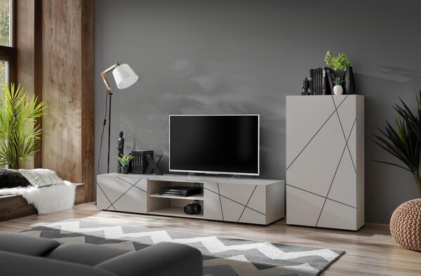 Set za dnevni boravak Gaolino 1 (kašmir + crna)