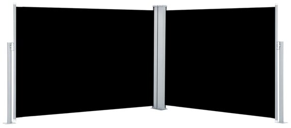 Uvlačiva bočna tenda 100 x 1000 cm crna - Crna / 100 x 1000 cm