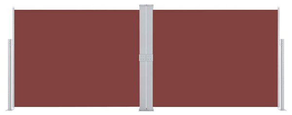 Uvlačiva bočna tenda 140 x 1000 cm smeđa - Smeđa / 140 x 1000 cm