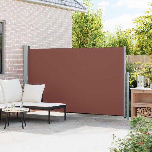 Uvlačiva bočna tenda za terasu 170 x 300 cm smeđa - Smeđa / 170 x 300 cm
