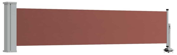 Uvlačiva bočna tenda za terasu 60 x 300 cm smeđa - Smeđa / 60 x 300 cm