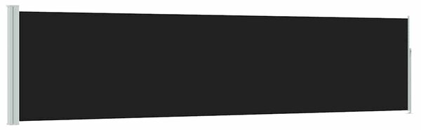 Uvlačiva bočna tenda za terasu 120 x 500 cm crna - Crna / 117 x 500 cm