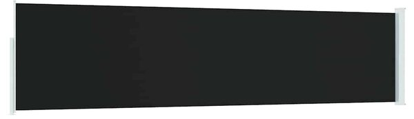 Uvlačiva bočna tenda za terasu 120 x 500 cm crna - Crna / 117 x 500 cm