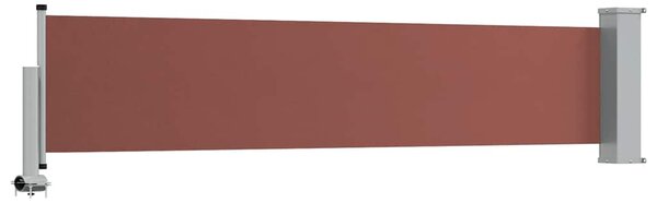 Uvlačiva bočna tenda za terasu 60 x 300 cm smeđa - Smeđa / 60 x 300 cm