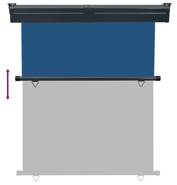 Balkonska bočna tenda 145 x 250 cm plava - Plava / 145 x 250 cm