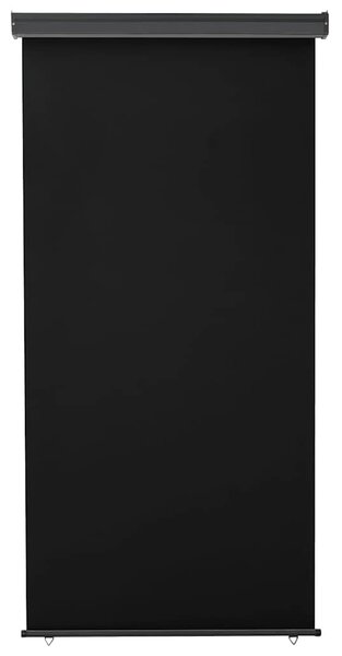 Balkonska bočna tenda 125 x 250 cm crna - Crna / 125 x 250 cm