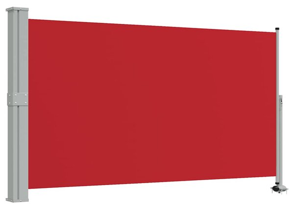 Uvlačiva bočna tenda za terasu 140 x 300 cm crvena - Crvena / 140 x 300 cm