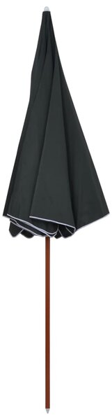 Vrtni suncobran s čeličnim stupom 300 cm antracit - Antracitno siva / 300 cm