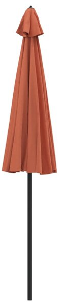 Vanjski suncobran s aluminijskim stupom 270 cm terakota - Smeđa / N/A