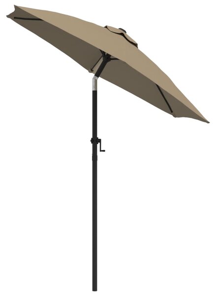 Suncobran smeđe-sivi 200 x 224 cm aluminijski - Tupe / N/A