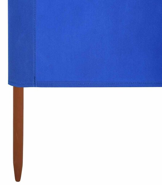 Vjetrobran s 9 panela od tkanine 1200 x 120 cm azurno plavi - Plava / 1200 x 120 cm
