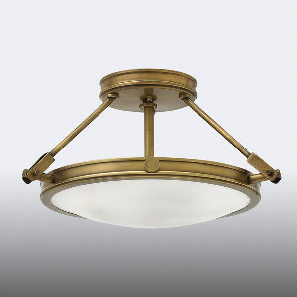 HINKLEY Razmak plafonjere Collier 41.7cm, Bronca / stari mesing, Staklo