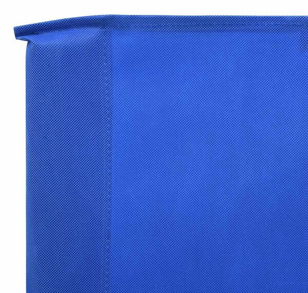 Vjetrobran s 9 panela od tkanine 1200 x 120 cm azurno plavi - Plava / 1200 x 120 cm