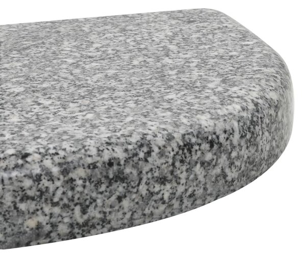Stalak za suncobran od granita 10 kg zaobljeni sivi - Siva / N/A