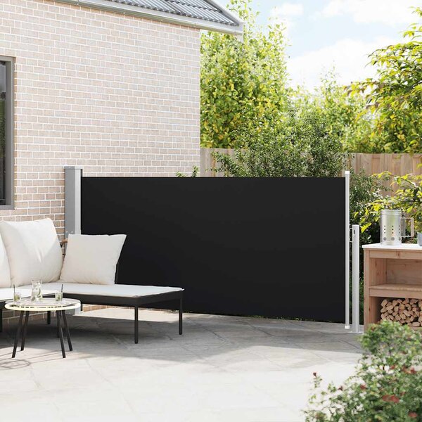 Uvlačiva bočna tenda 140 x 300 cm crna - Crna / 140 x 300 cm