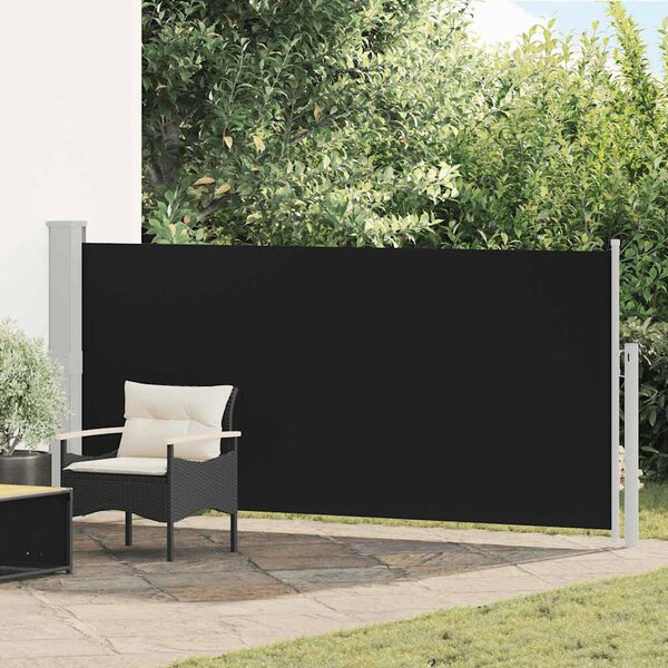 Uvlačiva bočna tenda 140 x 300 cm crna - Crna / 140 x 300 cm