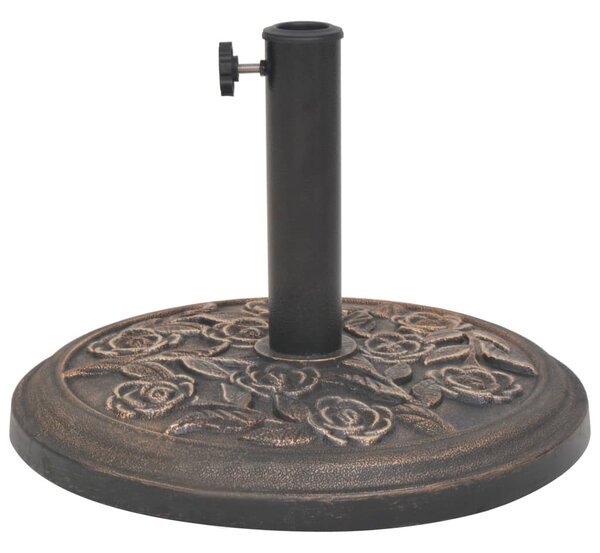 Stalak za Suncobran od Smole Okrugli Boja Bronce 9 kg - Smeđa / N/A