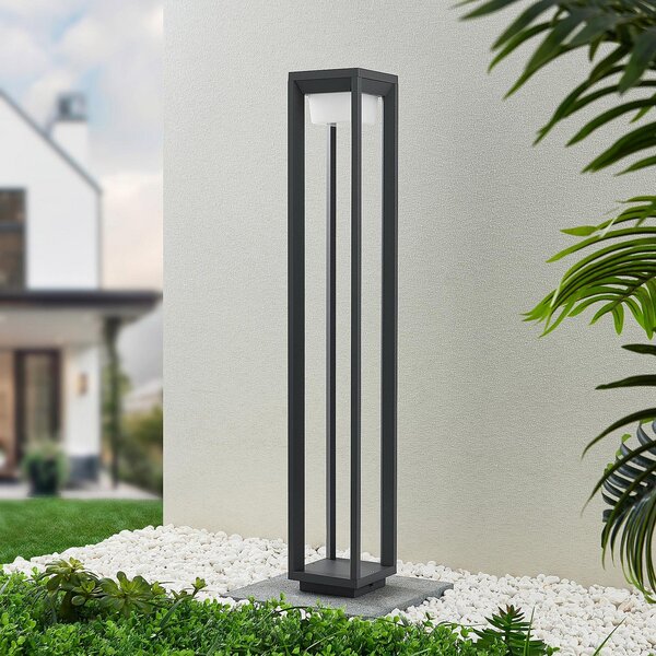 PRIOS Prios LED putna svjetiljka Gamion, 90 cm, antracit, metal, IP54, Sivo, Metal