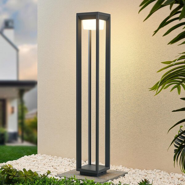 PRIOS Prios LED putna svjetiljka Gamion, 90 cm, antracit, metal, IP54, Sivo, Metal