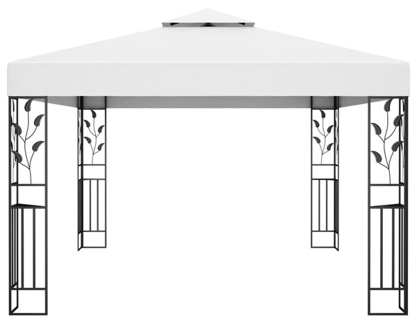 Sjenica s dvostrukim krovom 3 x 4 m bijela - Bijela / N/A