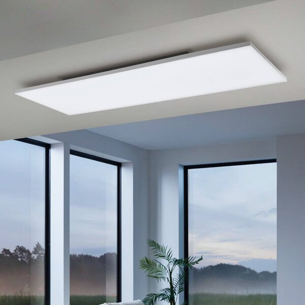 EGLO connect Turcona-Z LED stropna svjetiljka 120x30cm, prigušiva, Bijela, Dnevni boravak/blagovaonica, Plastika