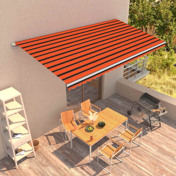Tenda na automatsko uvlačenje 600 x 300 cm narančasto-smeđa - Šarena / 600 x 300 cm