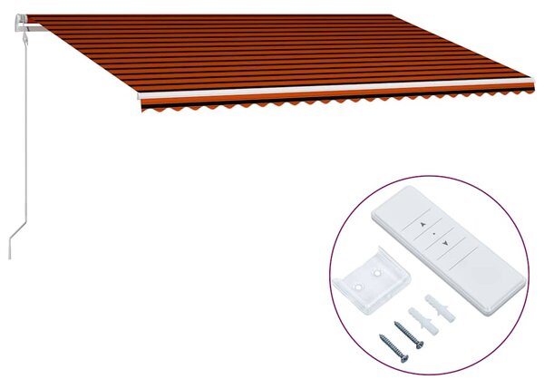 Tenda na automatsko uvlačenje 600 x 300 cm narančasto-smeđa - Šarena / 600 x 300 cm