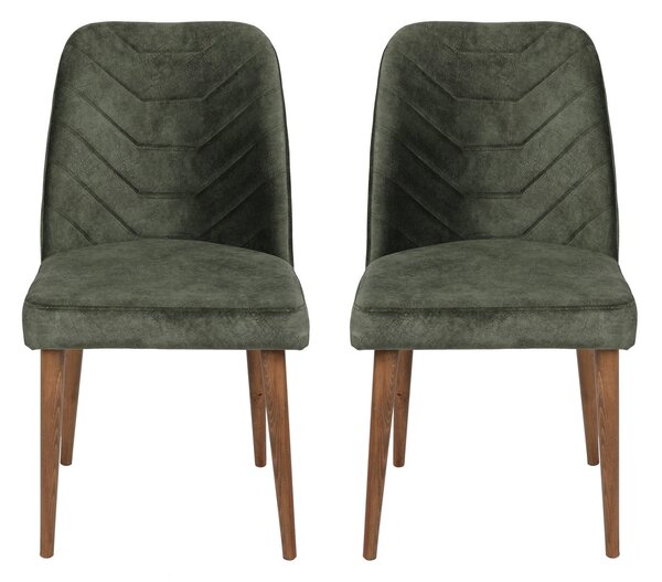 Zondo.hr Set stolica 2x Dafne (orah + tamnozelena). Akcija -30%. 1073152
