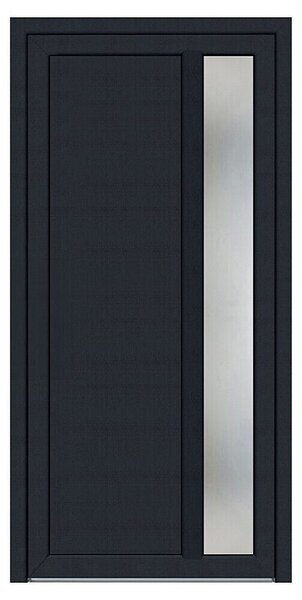 Ulazna vrata Bern KF93 (1.000 x 2.100 cm, Smjer otvaranja: Lijevo, Antracit)