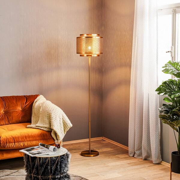 By Rydéns Podna lampa Hermine tvrtke Rydéns, mesing, Zlato / mjed, Dnevni boravak/blagovaonica, Metal