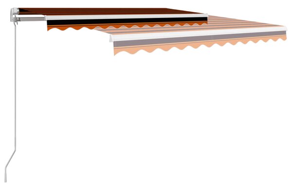 Tenda na ručno uvlačenje 300 x 250 cm narančasto-smeđa - Šarena / 300 x 250 cm