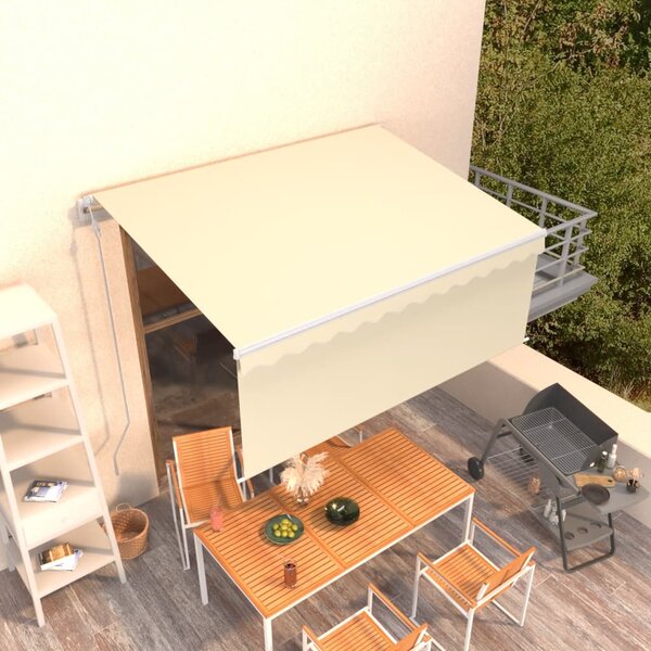 Automatska tenda na uvlačenje s roletom 3,5 x 2,5 m krem - Krema / 3.5 x 2.5 m