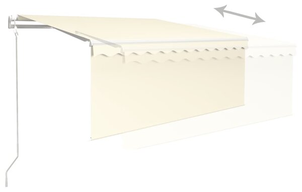 Automatska tenda na uvlačenje s roletom 3,5 x 2,5 m krem - Krema / 3.5 x 2.5 m